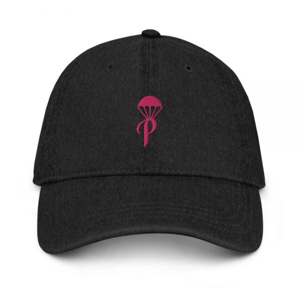 The Parachute Girls Denim Hat (Black/Pink)