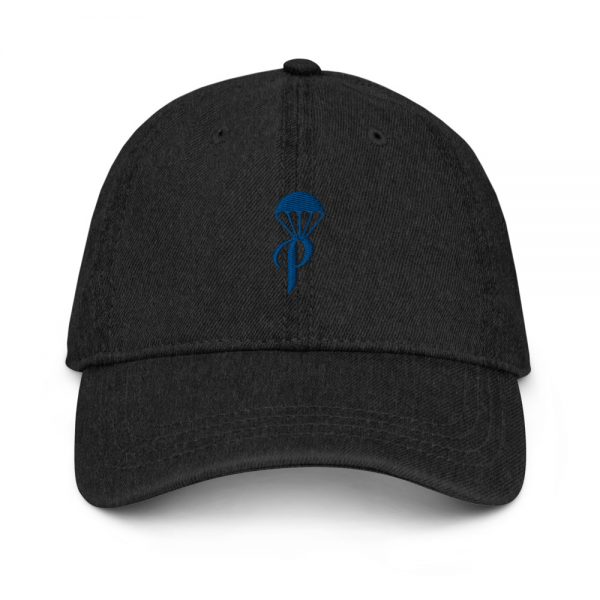 The Parachute Girls Denim Hat (Black/Royal Blue)