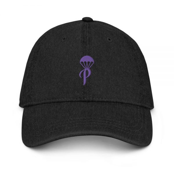 The Parachute Girls Denim Hat (Black/Purple)