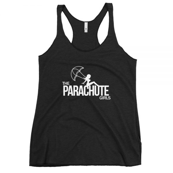 The Parachute Girls Women’s Racerback Tank (Black/White)